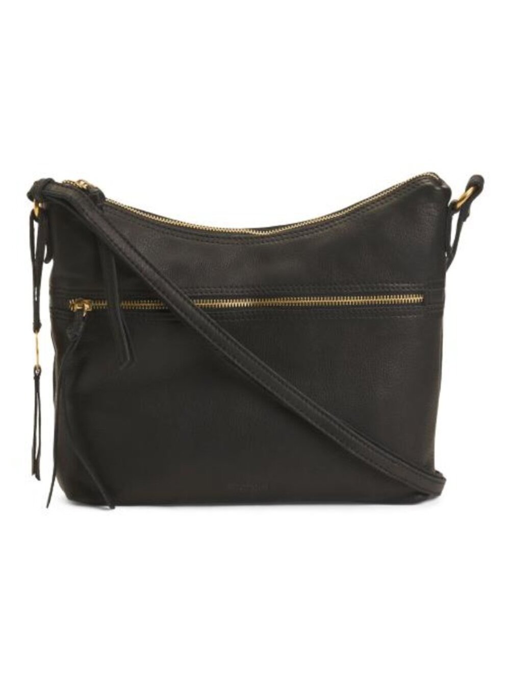 MARGOT Leather Mary Double Zipper Hobo